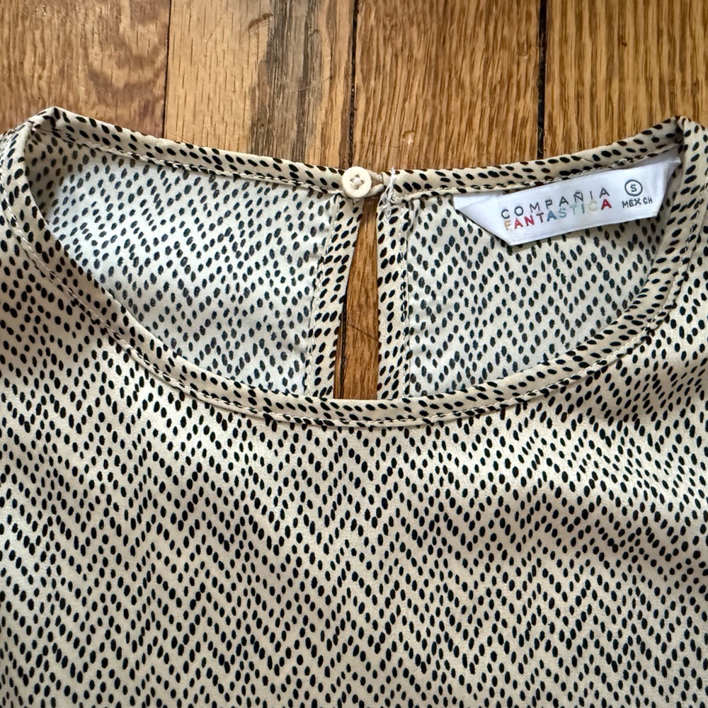 Compania Fantastica Patterned Blouse - Size Small - Picture 2 of 3